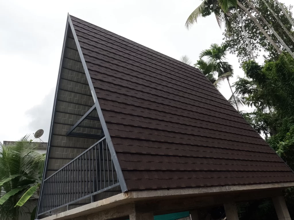 Stone coated metal roof tiles in kerala